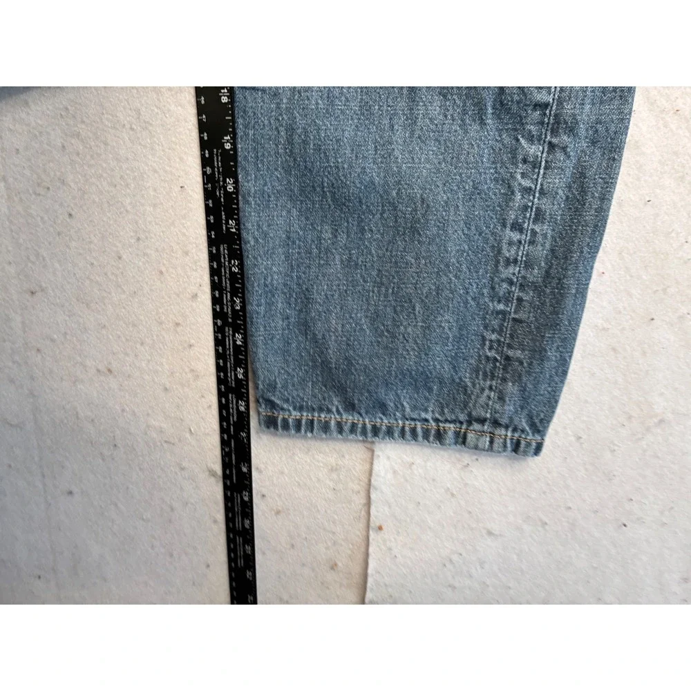 Levis 505 Regular Fit Straight Leg Blue Denim Jeans Mens W36 L29 00505-0059